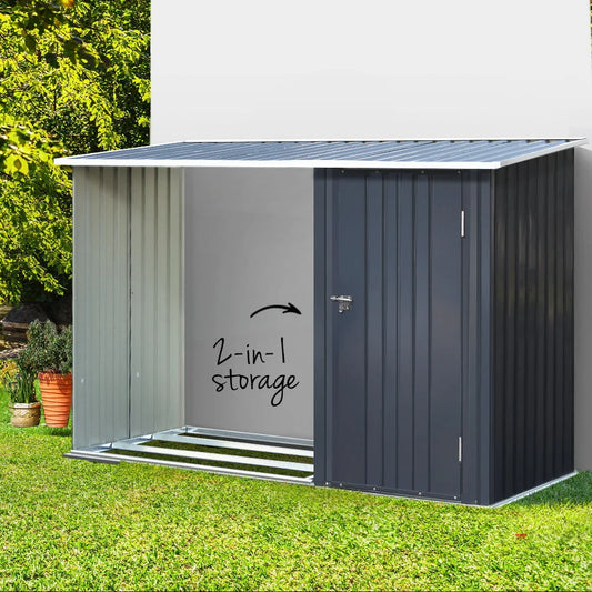 Garden Shed 2.49x1.04M Outdoor Tool Storage Workshop House