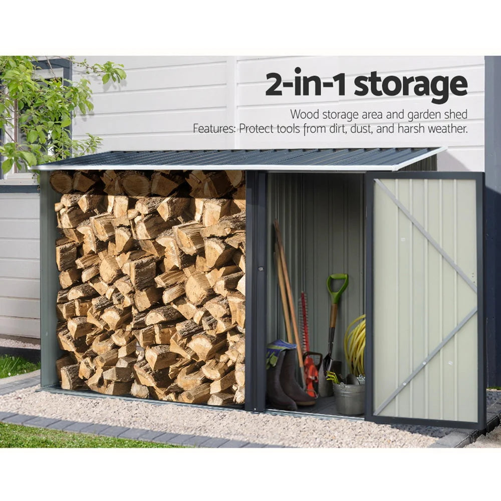 Garden Shed 2.49x1.04M Outdoor Tool Storage Workshop House