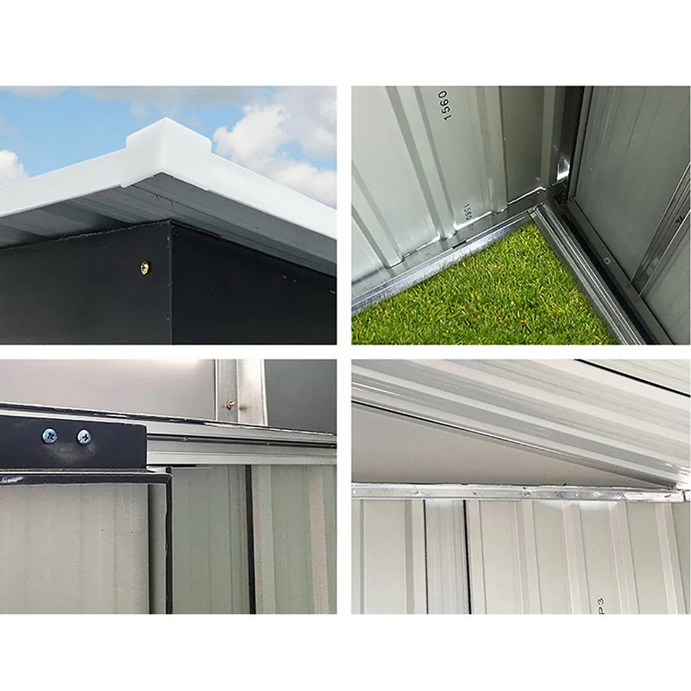 Garden Shed 2.57x2.05m with Base Outdoor Storage Workshop