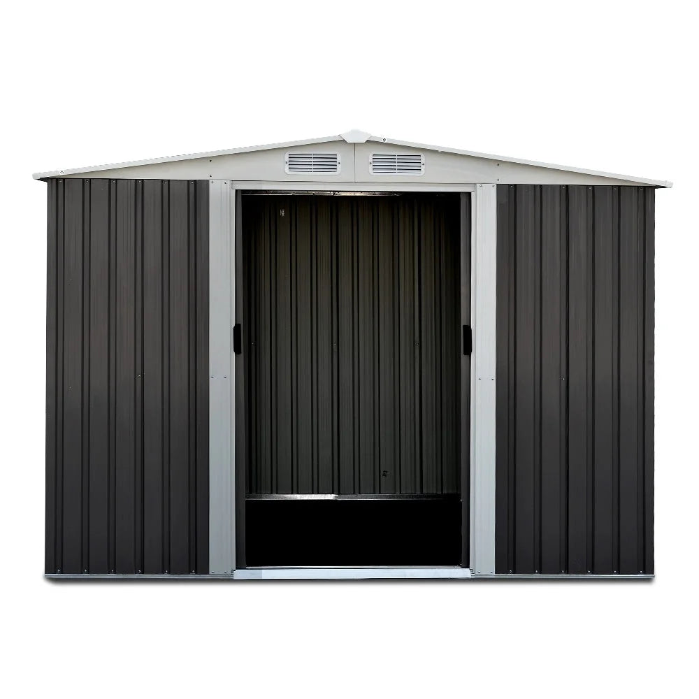 Garden Shed 2.57x2.05m with Base Outdoor Storage Workshop
