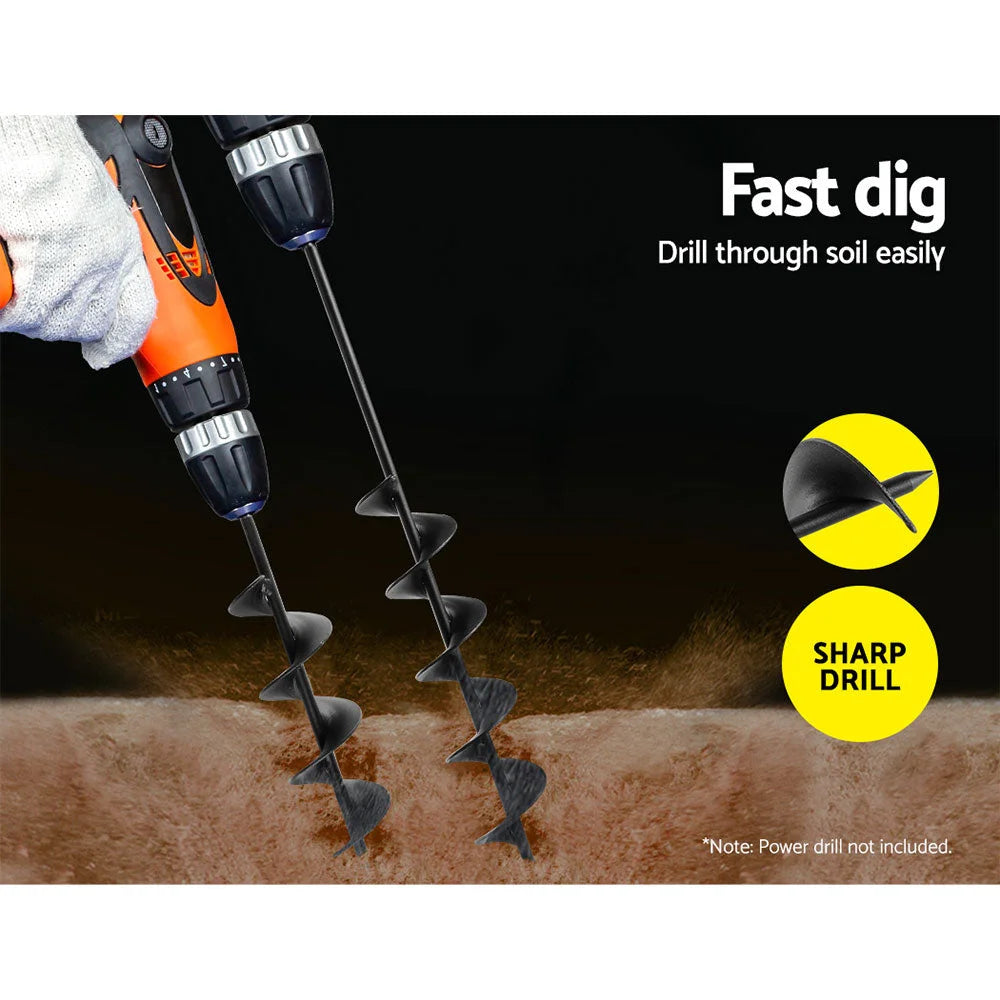 Garden Spiral Auger Hole Digger Power Earth Drill Bit