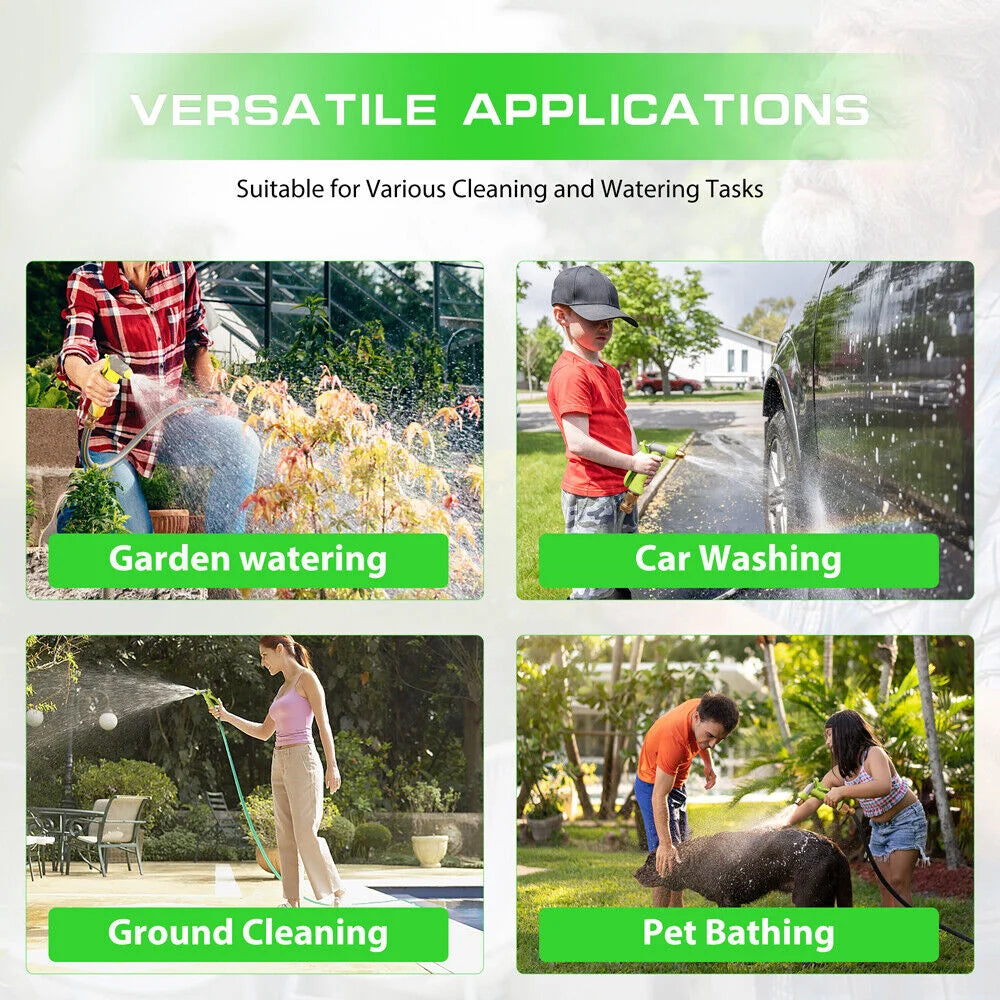 Garden Spray Gun Auto Rewind Wall Water Hose Reel 20M