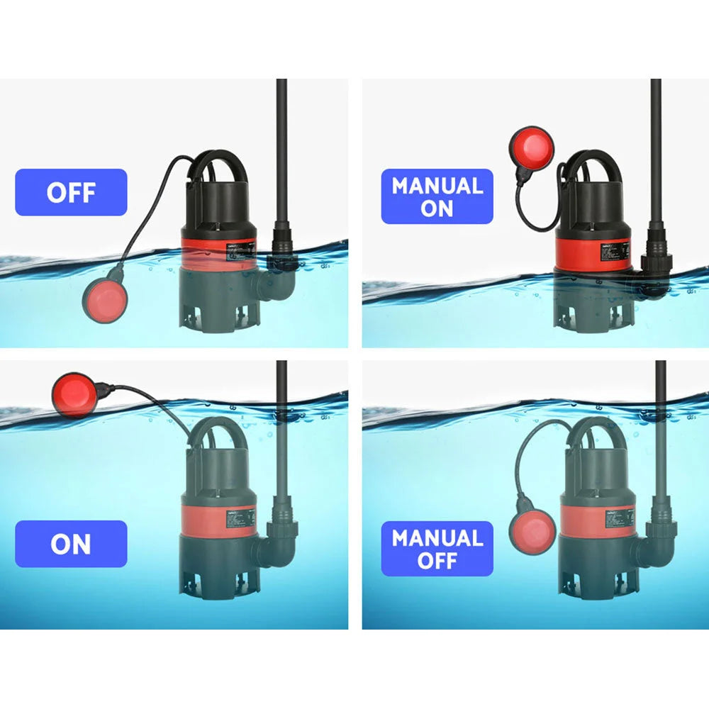 Garden Submersible Pump 550W Dirty Water Bore Tank Well