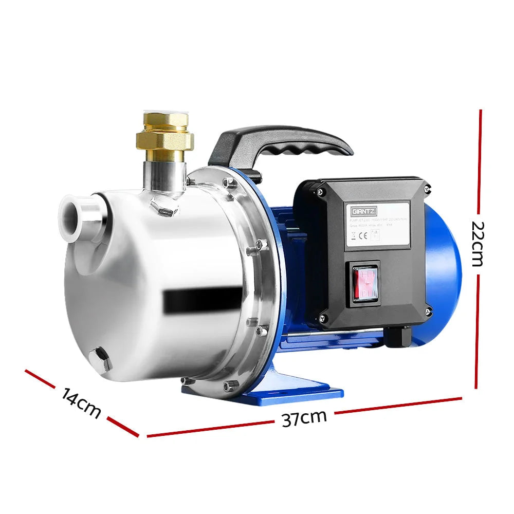 Garden Water Jet Pump High Pressure 1100W Tank Rain Farm