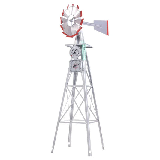 Windmill 8FT 245cm Metal Ornaments Outdoor Decor Ornamental