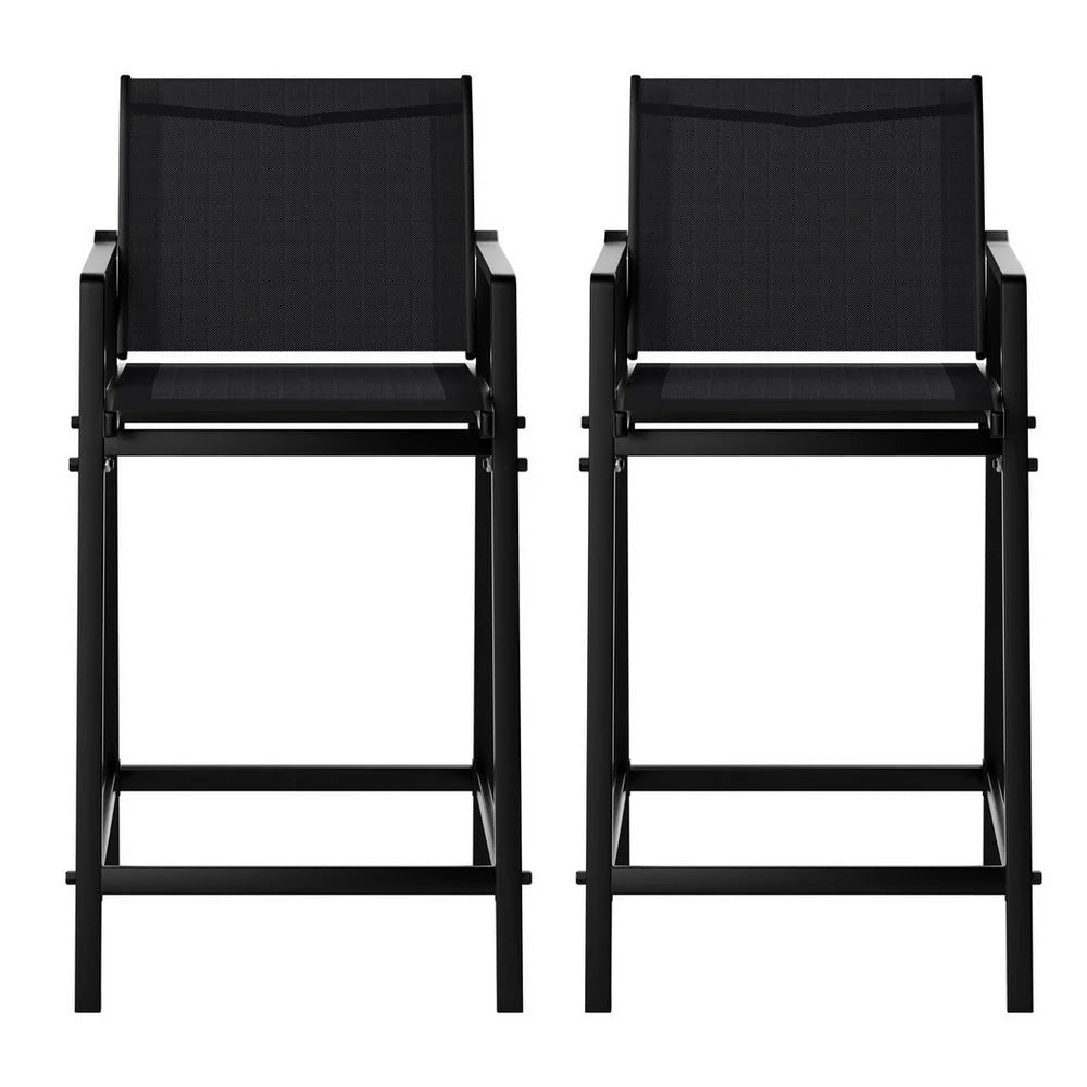 Outdoor bar stools with dining chairs patio