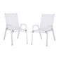 White dining chair with outdoor chairs stackable lounge