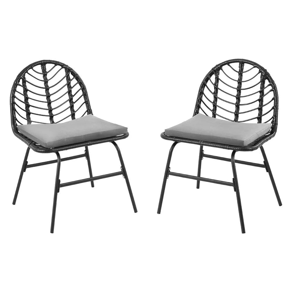 Gardeon 2x Outdoor Chairs Dining Chair Lounge Wicker Patio
