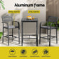 Gardeon 3Pcs Outdoor Bar Set Stools Dining Chairs Table
