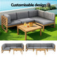 Outdoor sofa set with couch lounge setting