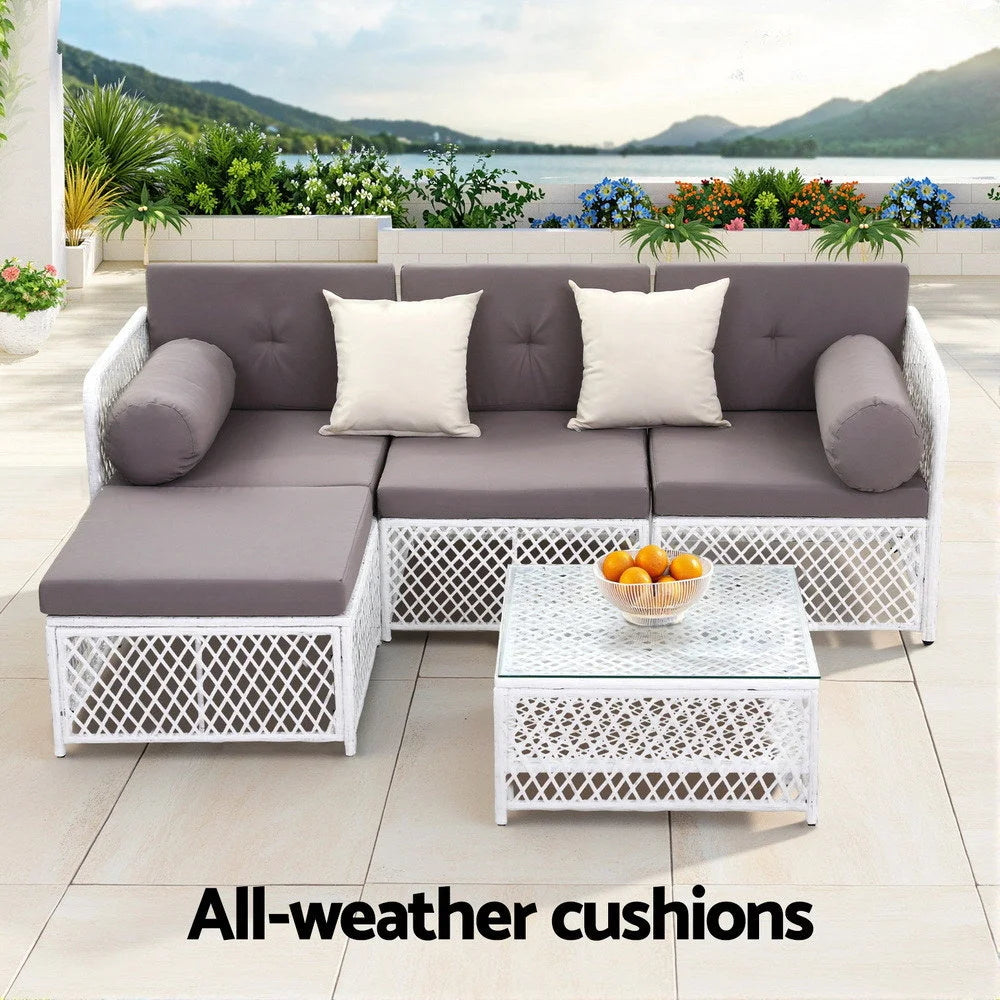 Outdoor sofa set for patios, decks and garden seating