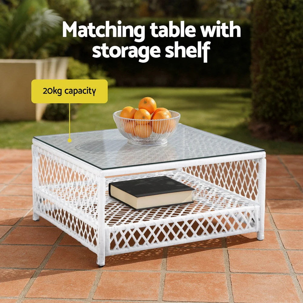 Outdoor sofa set with seater table chair patio