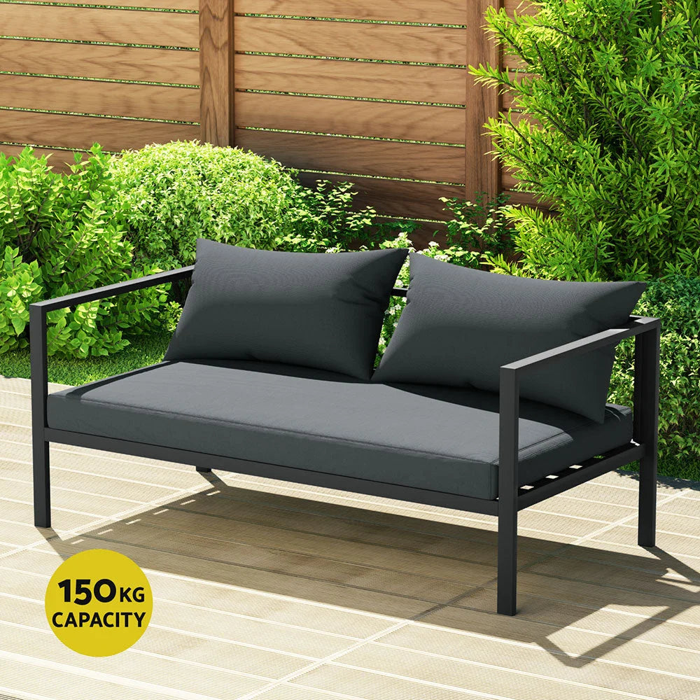 Gardeon 4 Seater Outdoor Sofa Set Aluminium Patio Furniture