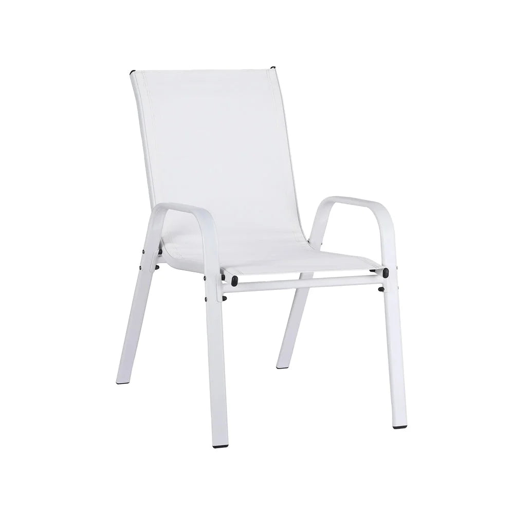 Gardeon 4PC Outdoor Dining Chairs Stackable Lounge Chair