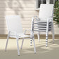 Dining chair set in white with product-specific shape