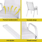 White dining chair set with seat padding and sturdy legs
