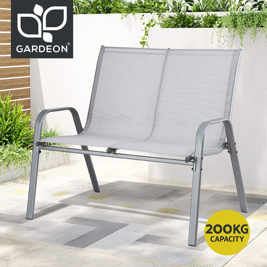 Gardeon Garden Bench Seat Steel Outdoor Patio Park Lounge