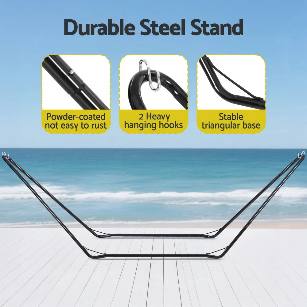 Bed frame with hammock stand outdoor hammocks