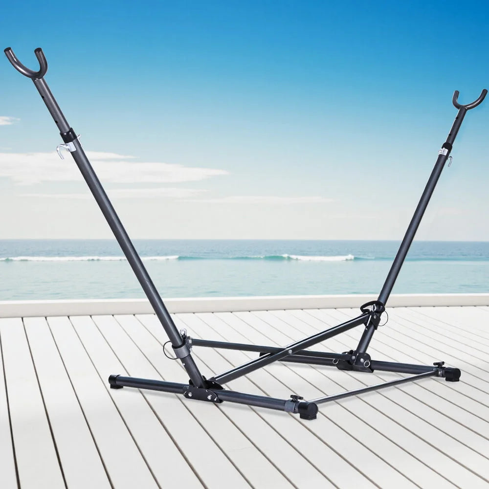 Gardeon Hammock Bed Stand Steel Frame Outdoor Indoor - Home