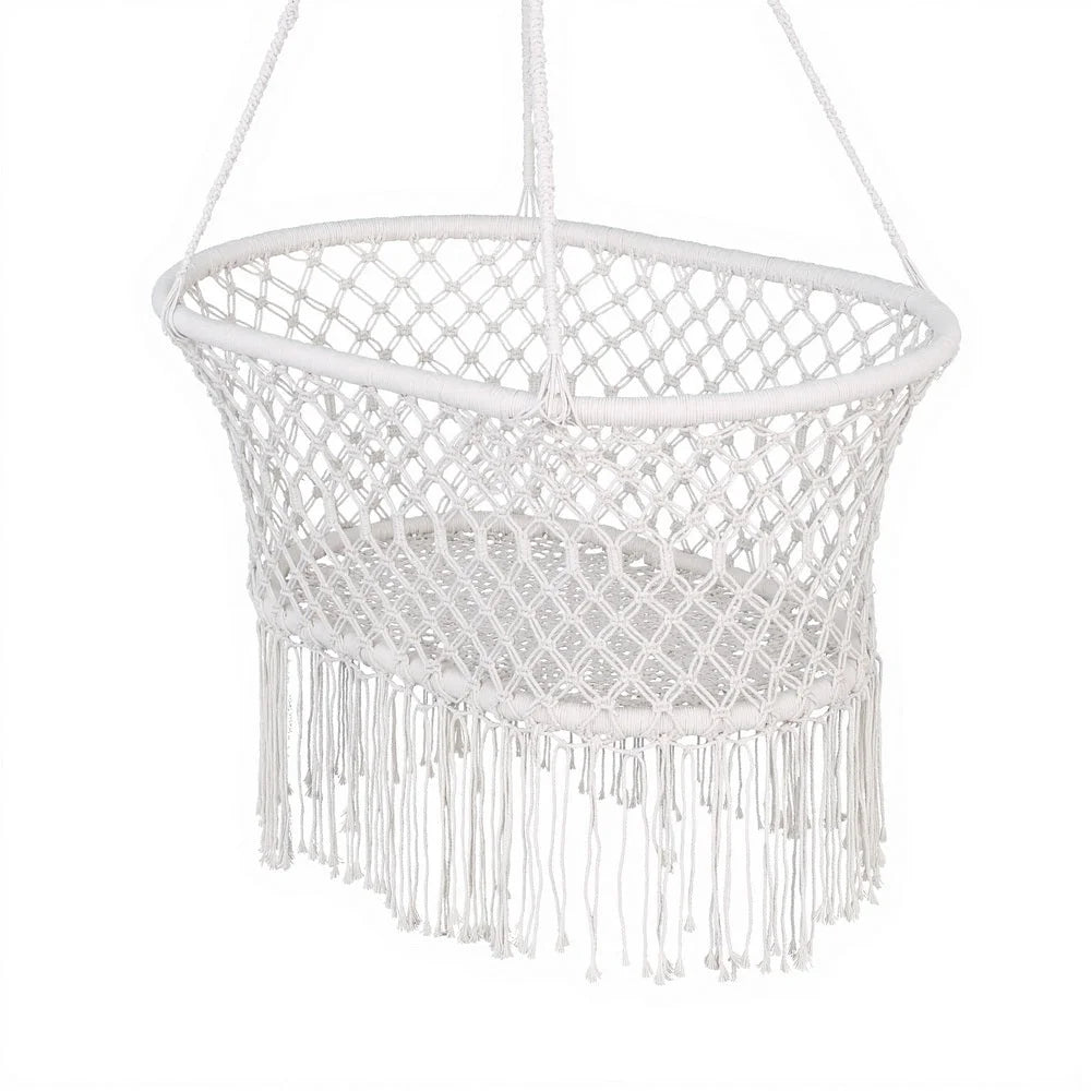 Gardeon Hammock Chair Cotton Swing Chair Outdoor Indoor