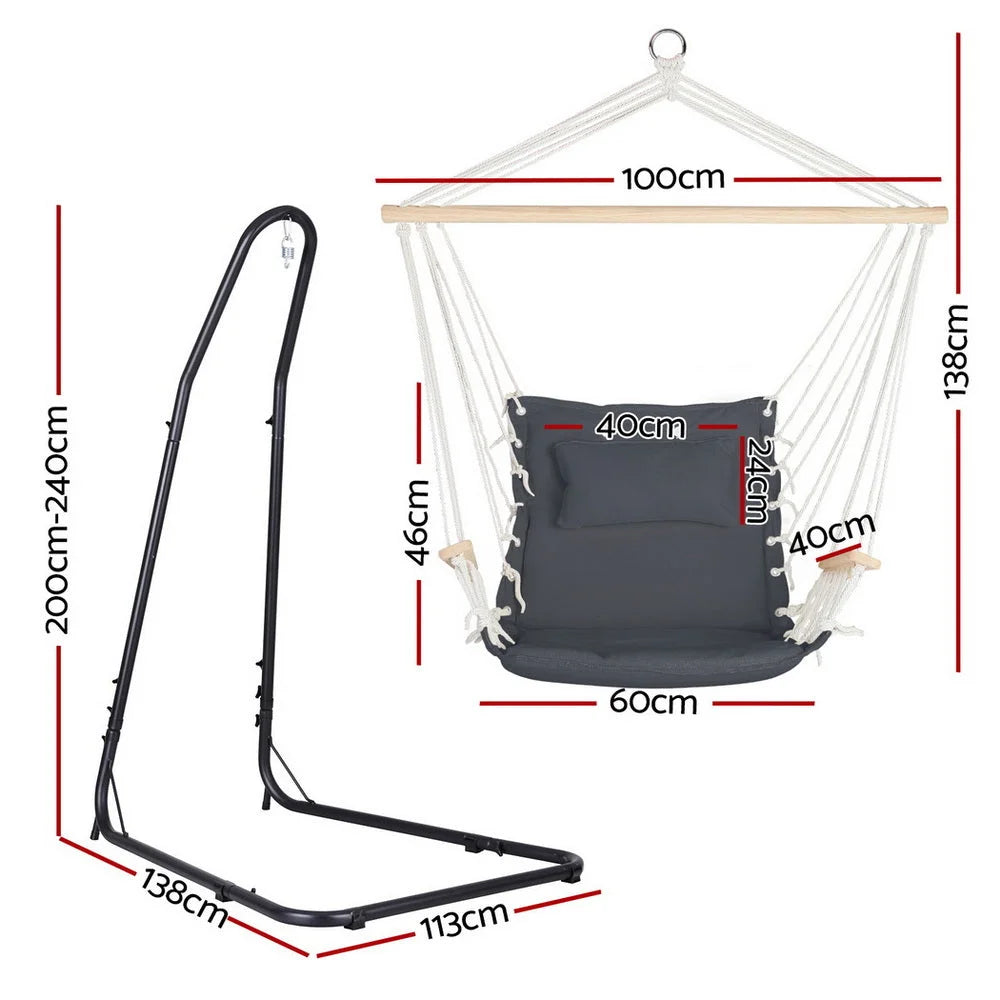 Gardeon Hammock Chair With Heavy Duty Home Garden