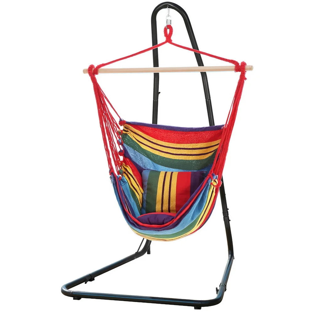 Gardeon Hammock Chair with Heavy Duty Steel Stand - Home &