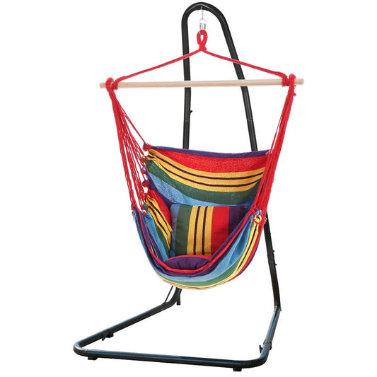 Gardeon Hammock Chair with Heavy Duty Steel Stand - Home &