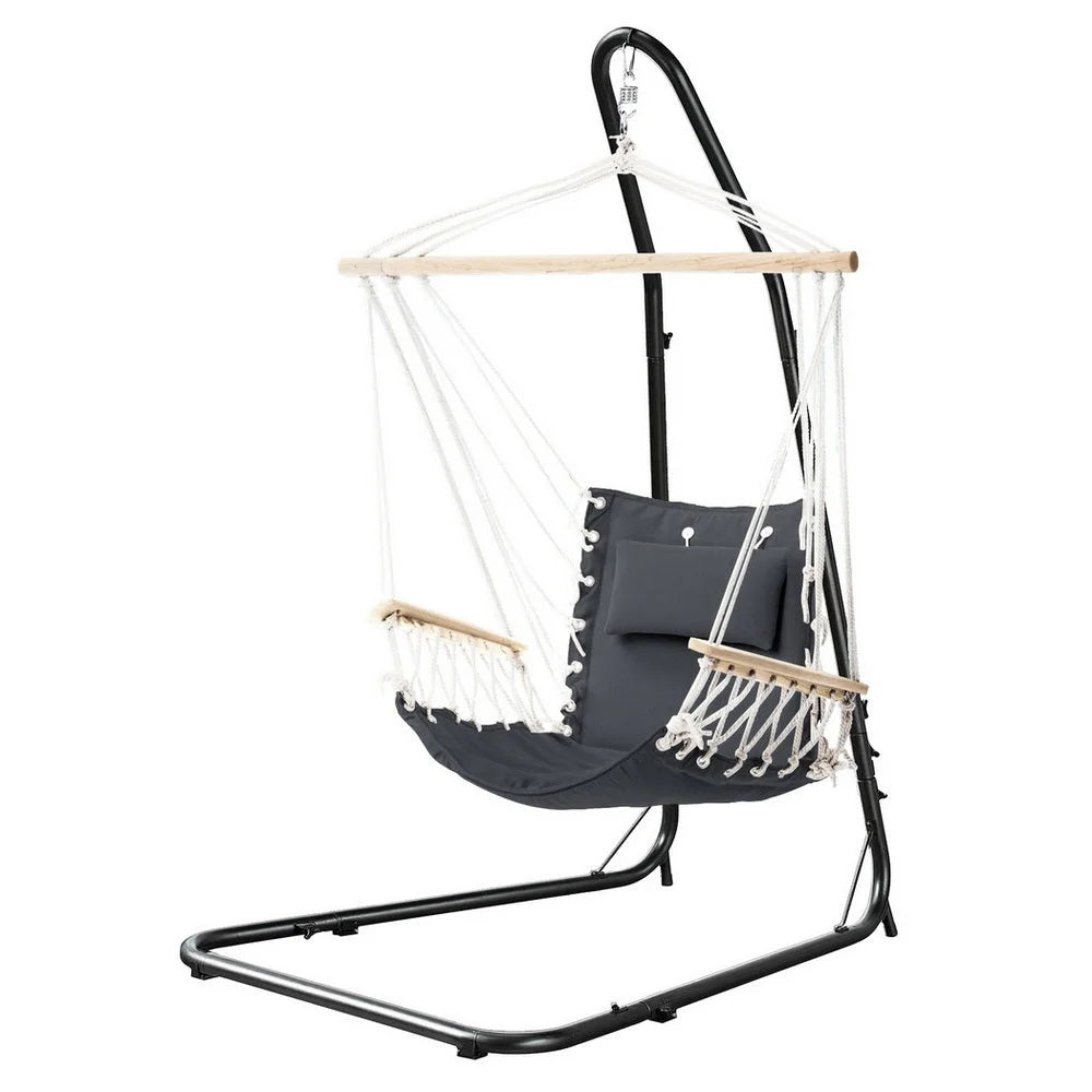 With Heavy Duty Steel Stand Home Garden Gardeon Hammock Chair