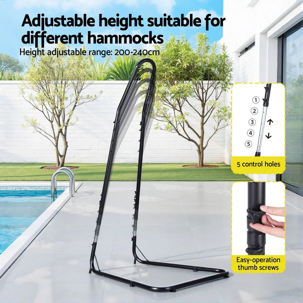 Gardeon Hammock Chair with Heavy Duty Steel Stand - Home &