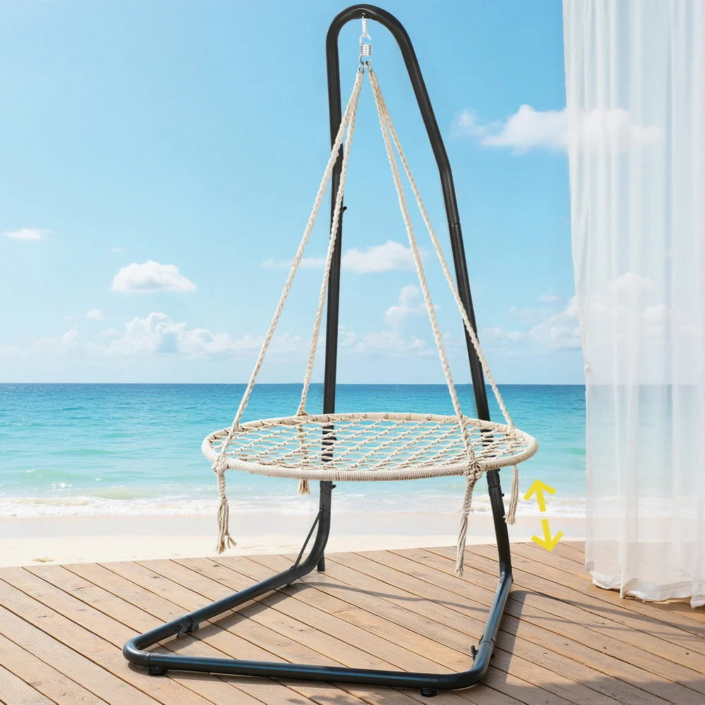 Gardeon Hammock Hanging Chair with Steel Stand - Home &
