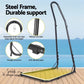 Chair with hammock hanging seat and backrest