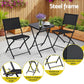 Outdoor Bistro Set Folding Table and Chairs Patio Furniture