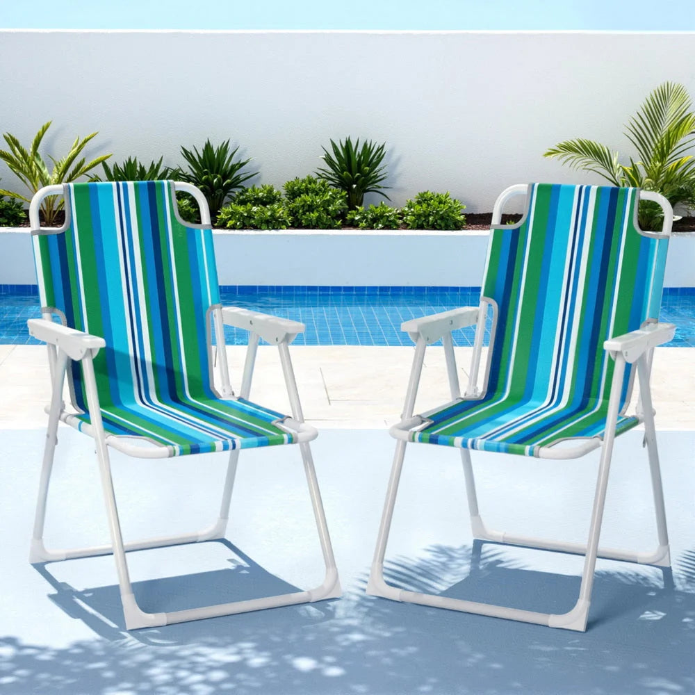 Gardeon Outdoor Chairs Folding Camping Chair Steel Portable