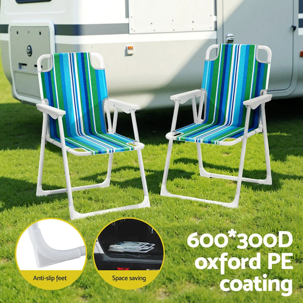 Gardeon Outdoor Chairs Folding Camping Chair Steel Portable