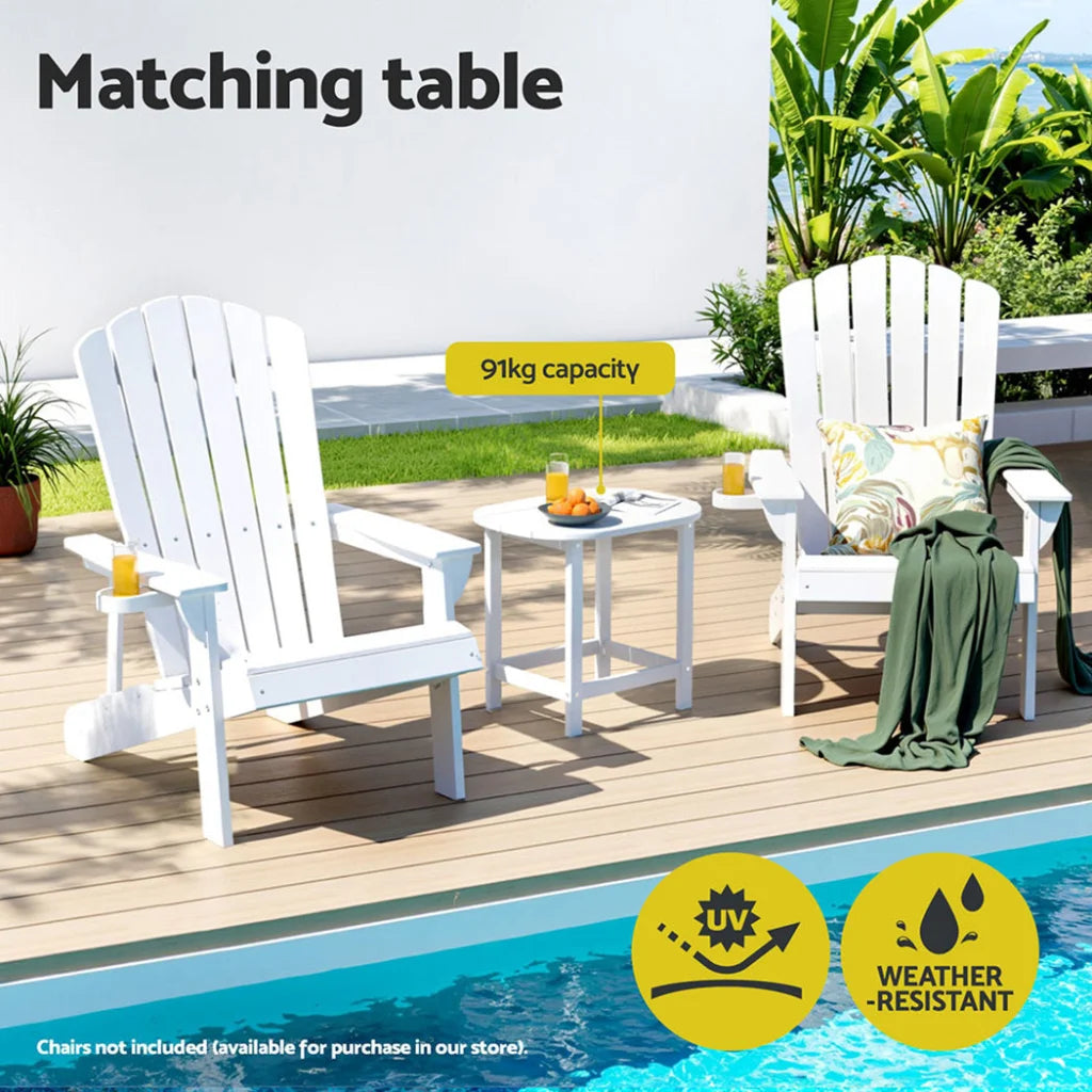 Gardeon Outdoor Coffee Side Table HDPE Desk Patio Furniture