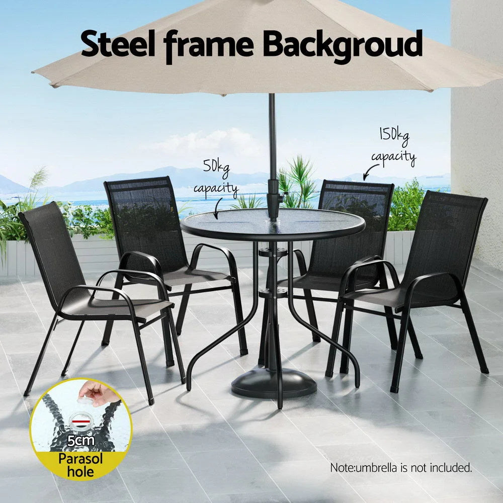 Gardeon Outdoor Dining Set Table and Chairs Patio Garden
