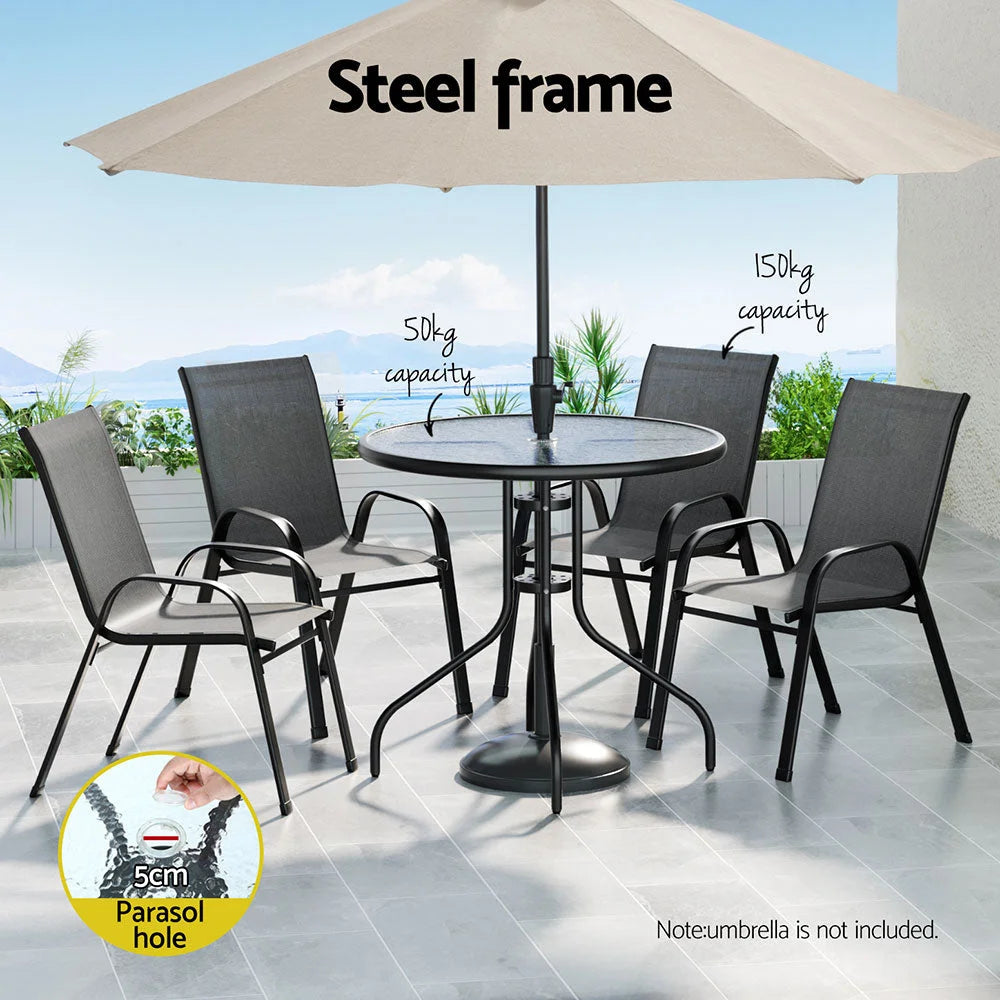 Gardeon Outdoor Dining Set Table and Chairs Patio Garden
