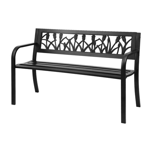 Gardeon Outdoor Garden Bench Seat Outdoor Furniture Steel 2