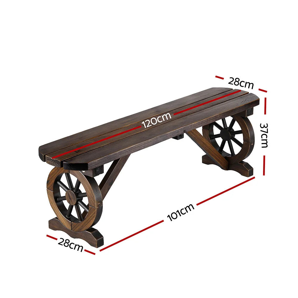Gardeon Outdoor Garden Bench Seat Wooden Patio Furniture