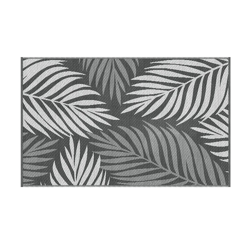 152x244cm floor rug with woven surface and bound edging