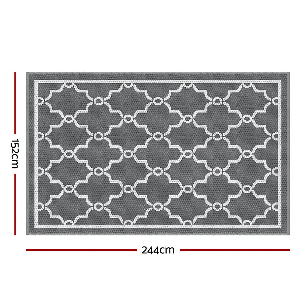 Gardeon Outdoor Rugs 152x244cm Large Carpet Reversible Area