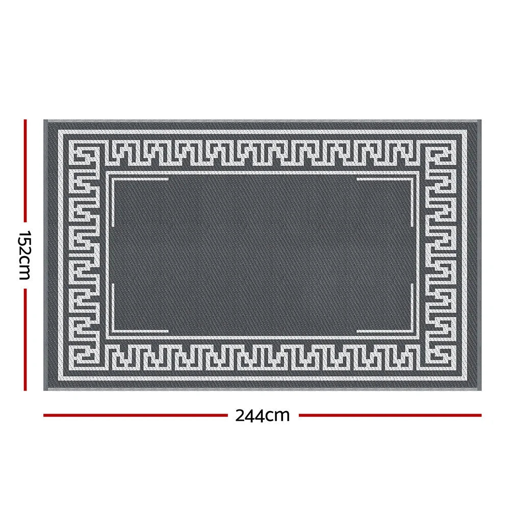152x244cm floor rug with visible material texture