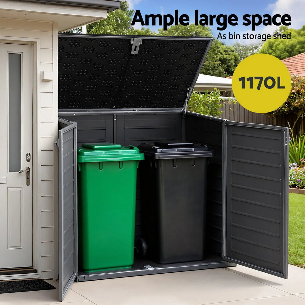 Gardeon Outdoor Storage Box 1170L Container Lockable