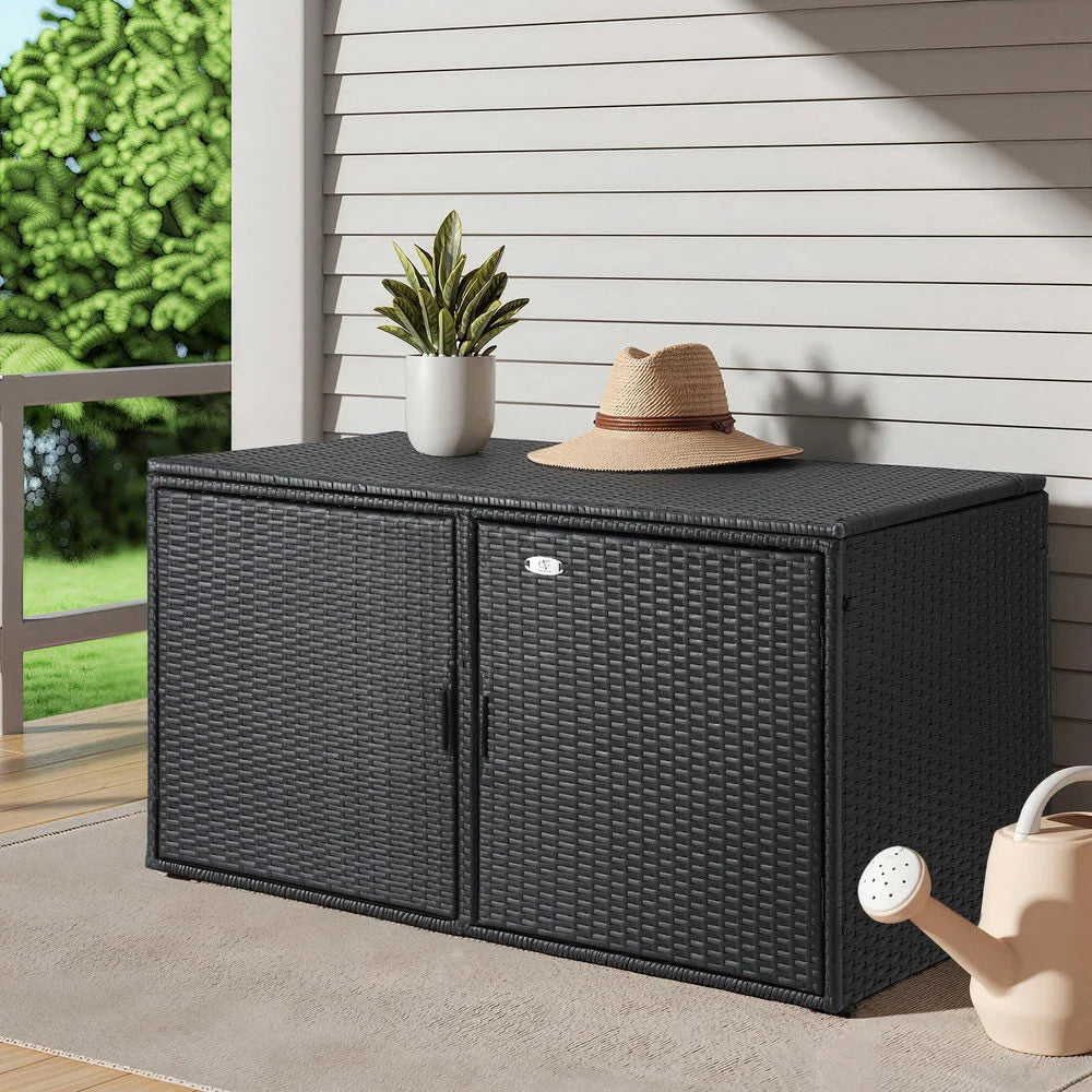 Gardeon Outdoor Storage Cabinet Box Deck Wicker Shelf Chest