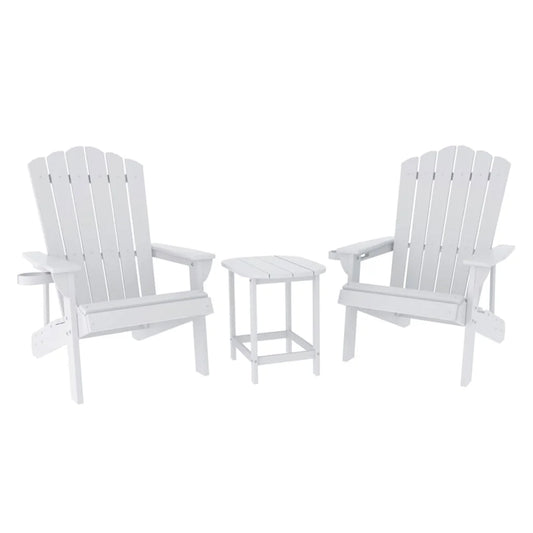Gardeon Outdoor Table and Chairs HDPE Adirondack Beach