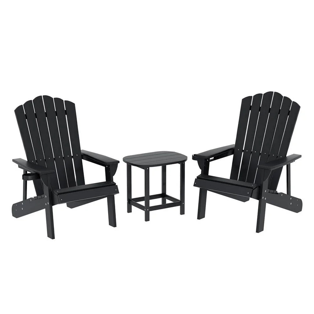 Gardeon Outdoor Table and Chairs HDPE Adirondack Beach