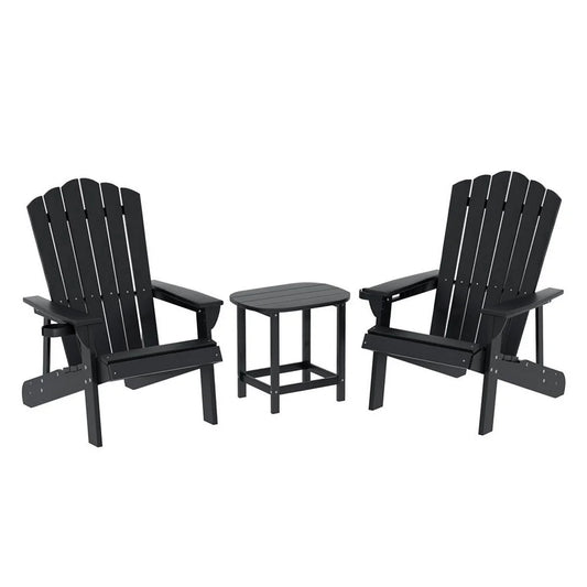 Gardeon Outdoor Table and Chairs HDPE Adirondack Beach