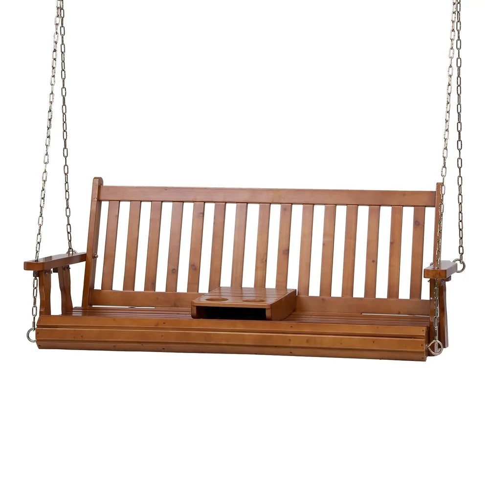 Gardeon Porch Outdoor Swing Chair Patio Furniture Wooden