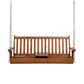 Porch Outdoor Swing Chair Patio Furniture Wooden Bench 2 Seat Cup Holder