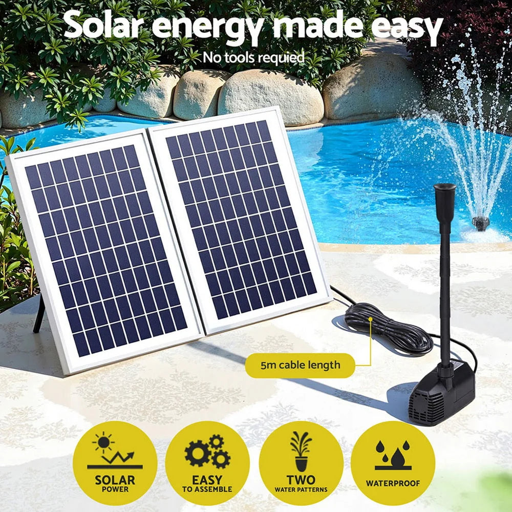 Gardeon Solar Pond Pump Submersible Water Fountain Kit